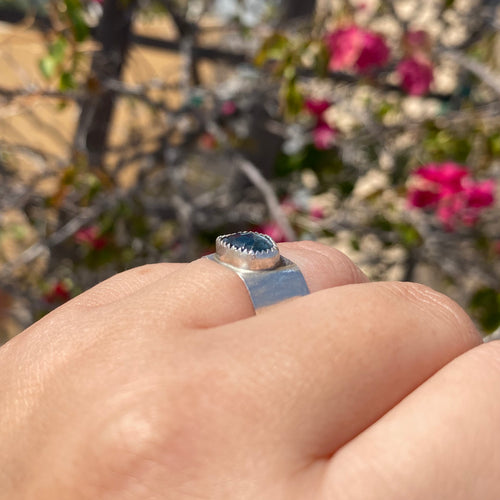 Blue Topaz Ring - Size 8