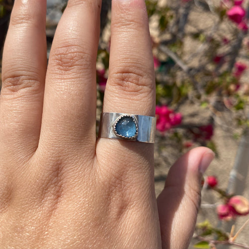 Blue Topaz Ring - Size 11