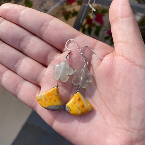 Bumblebee Floral Earrings