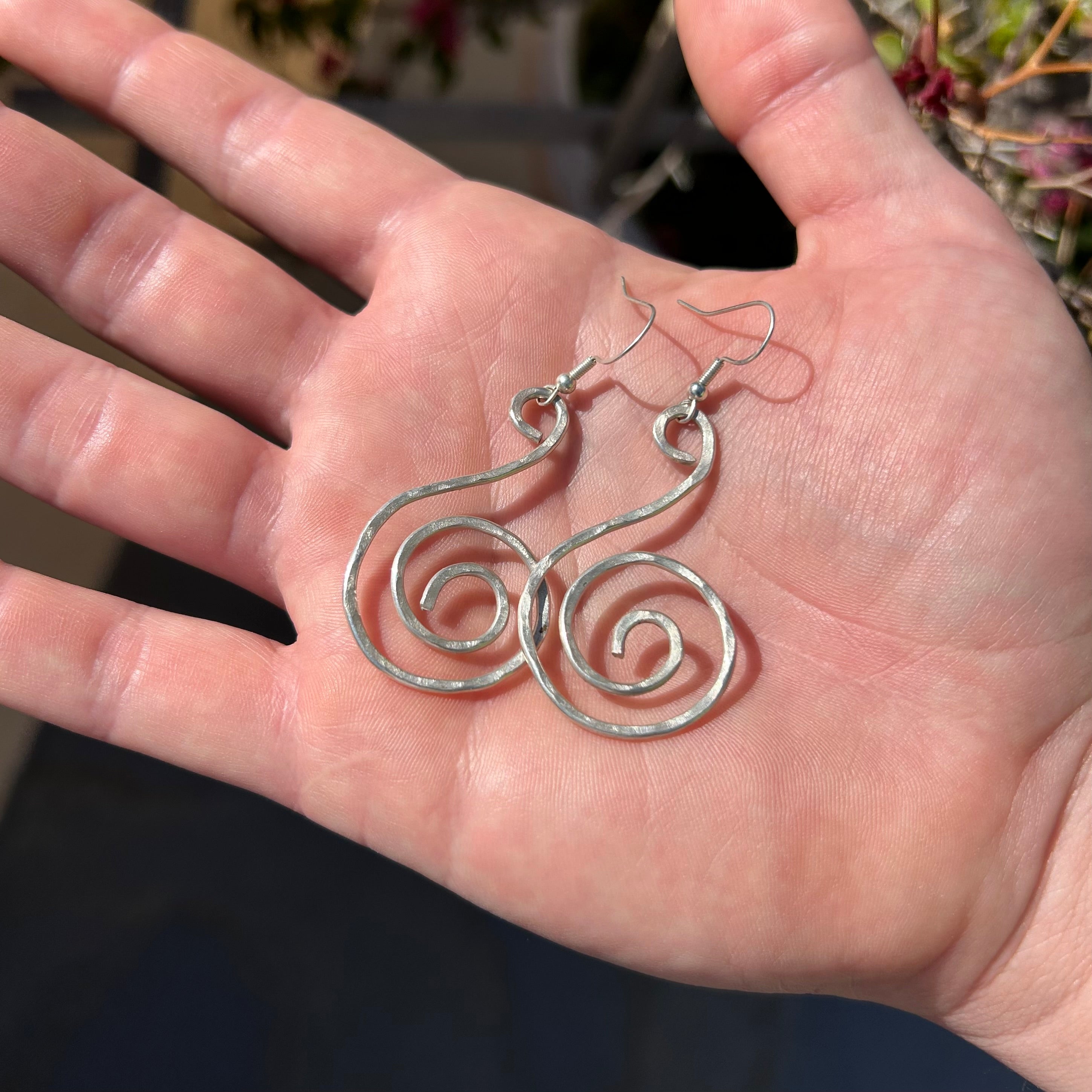 Swirl Hoop Earrings