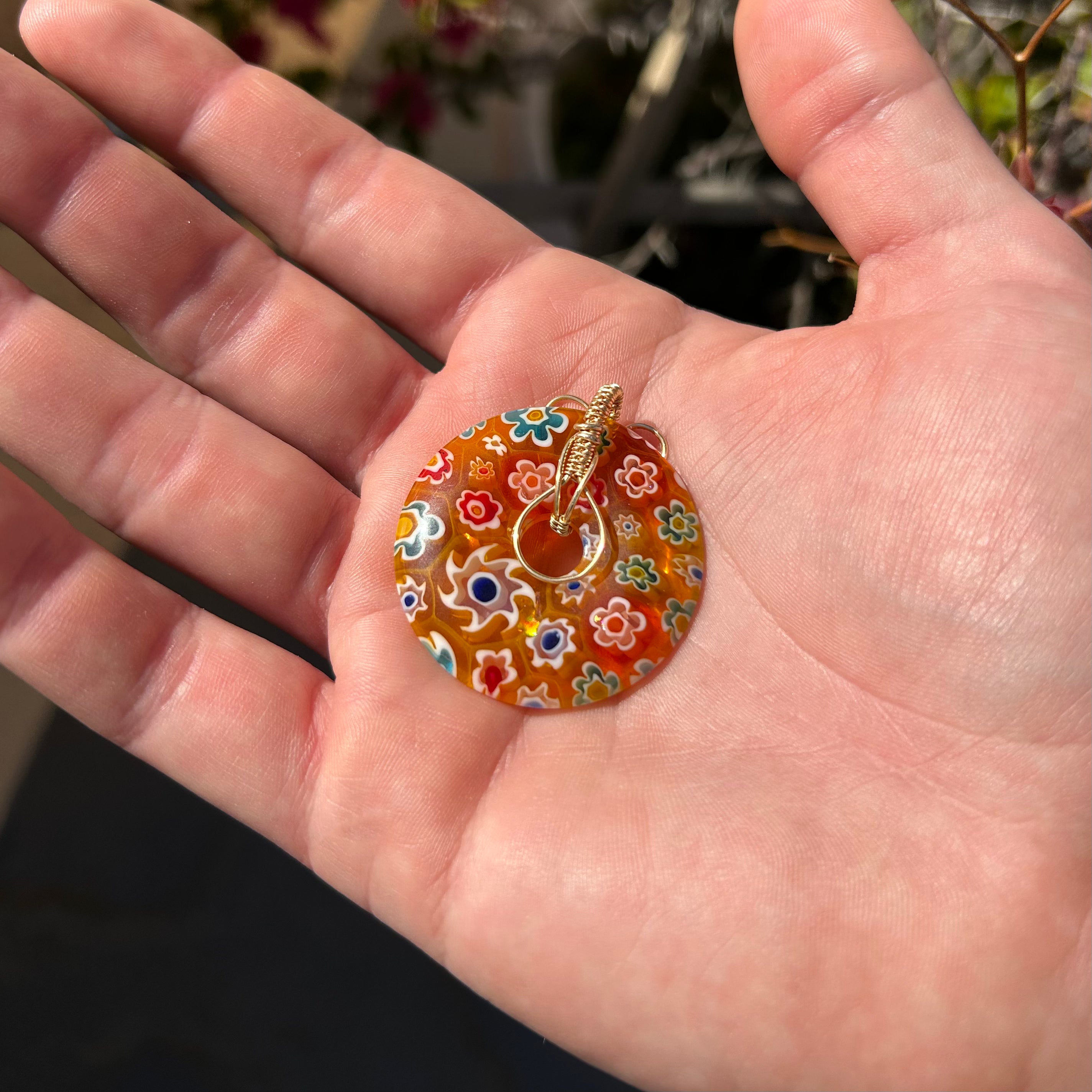 Floral Donut Pendants