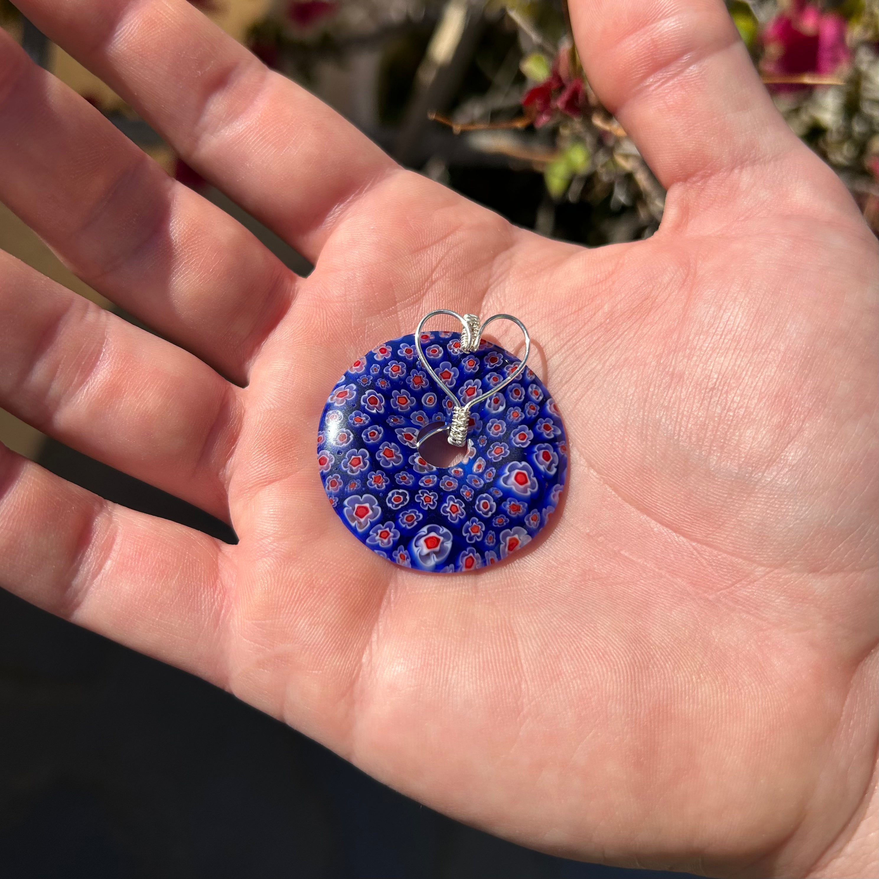 Floral Donut Pendants