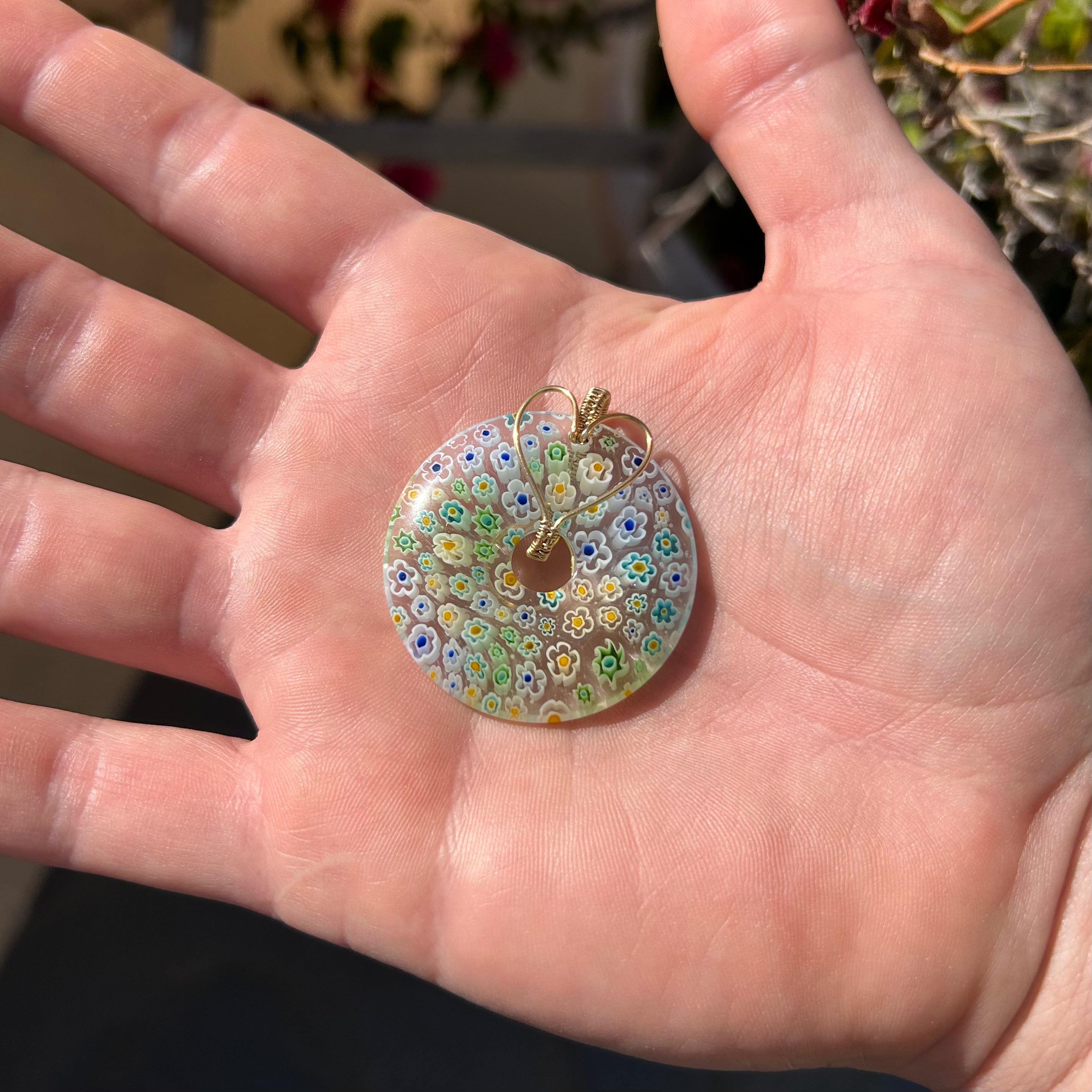 Floral Donut Pendants