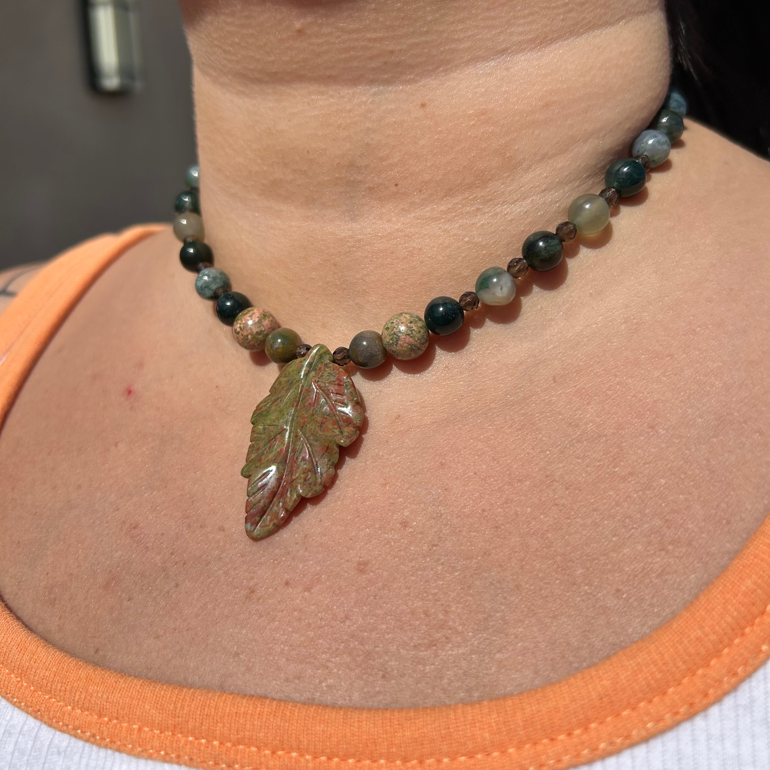 Evergreen Leaf Necklace