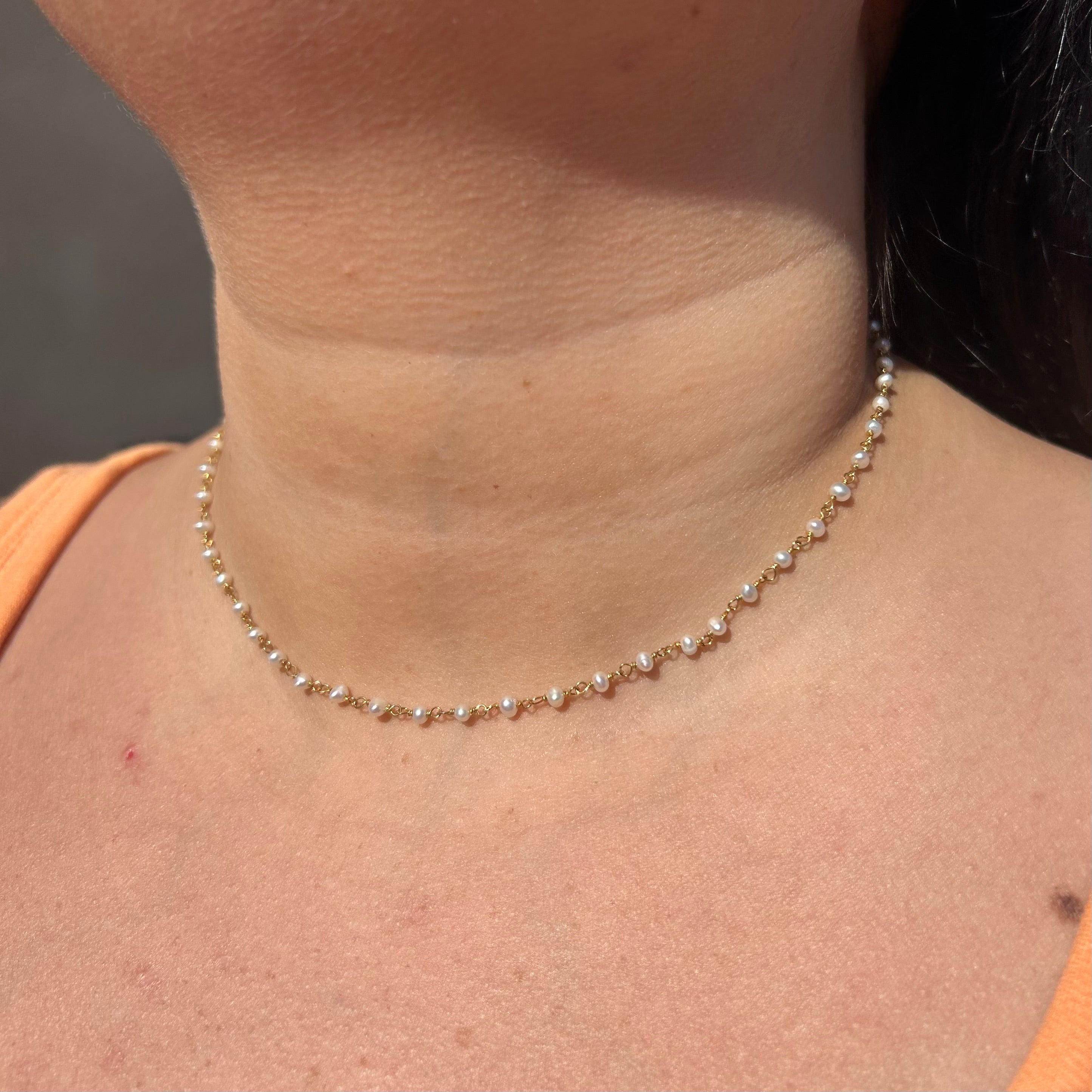 Dainty Pearl Necklace