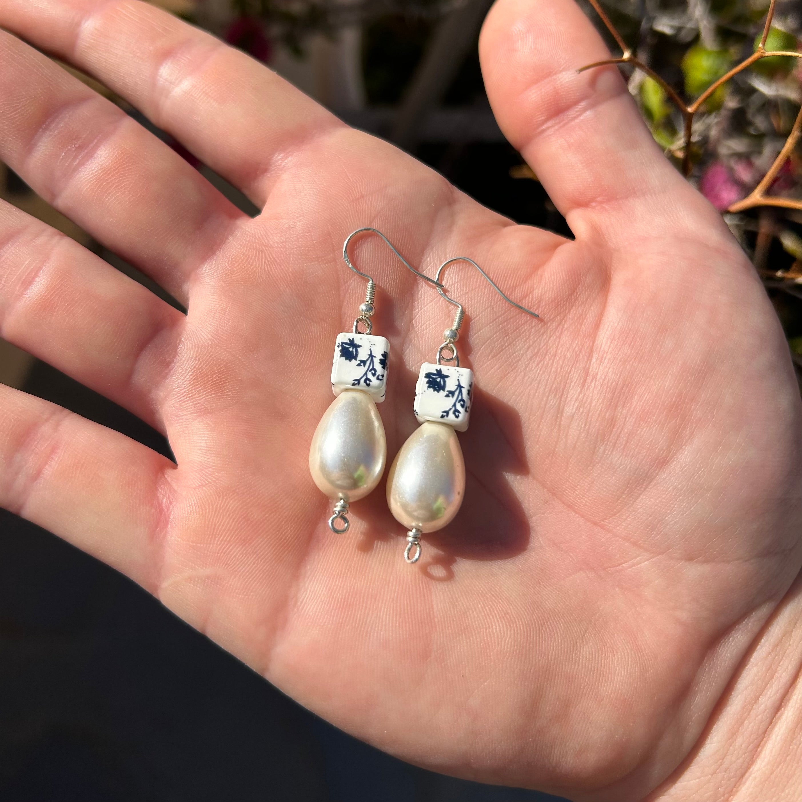 Grecian Pearl Earrings