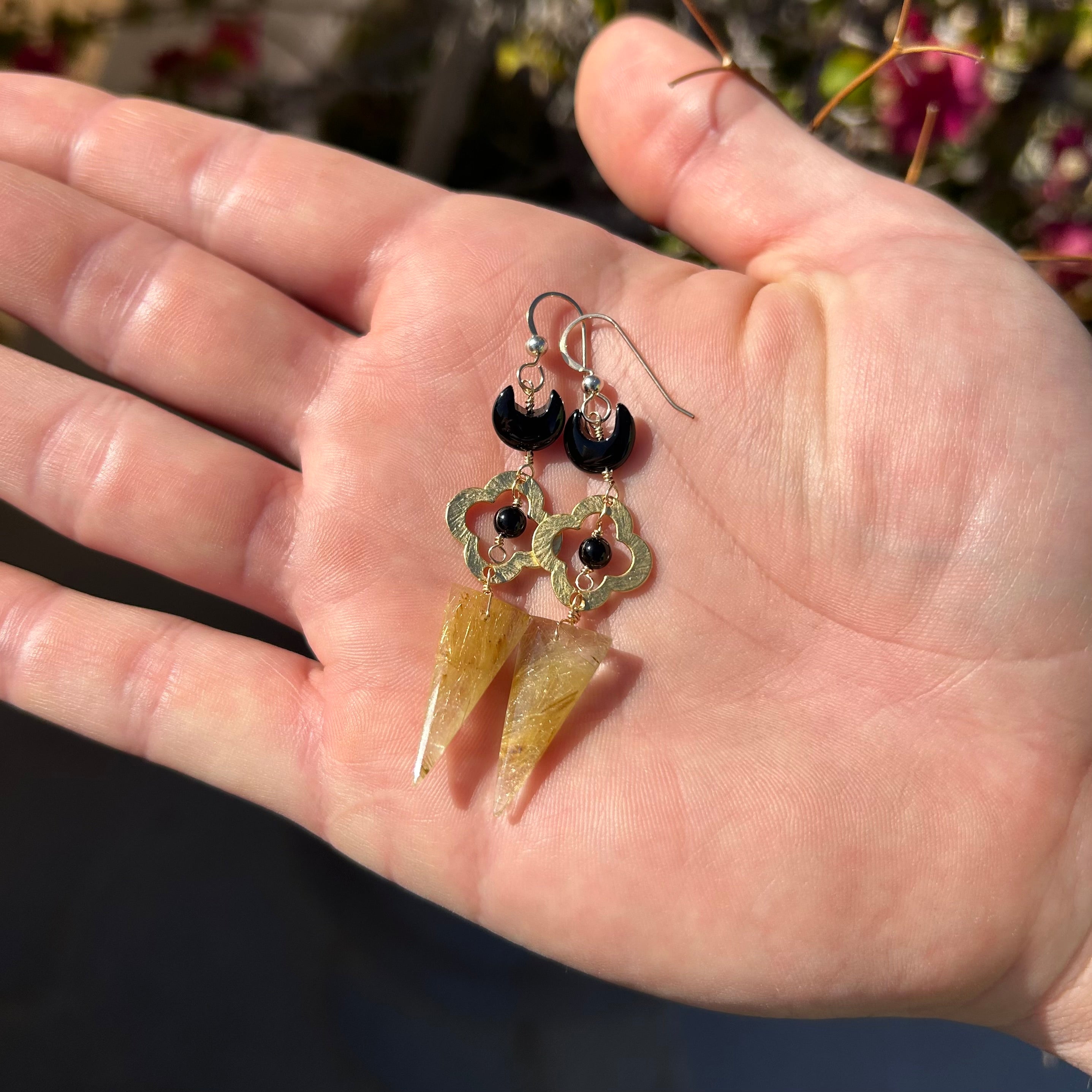 Onyx Goddess Earrings