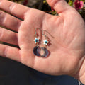 Blue Moon and Stars Earrings