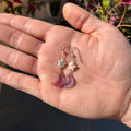 Purple Moon and Stars Earrings
