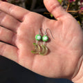 Green Moon and Stars Earrings
