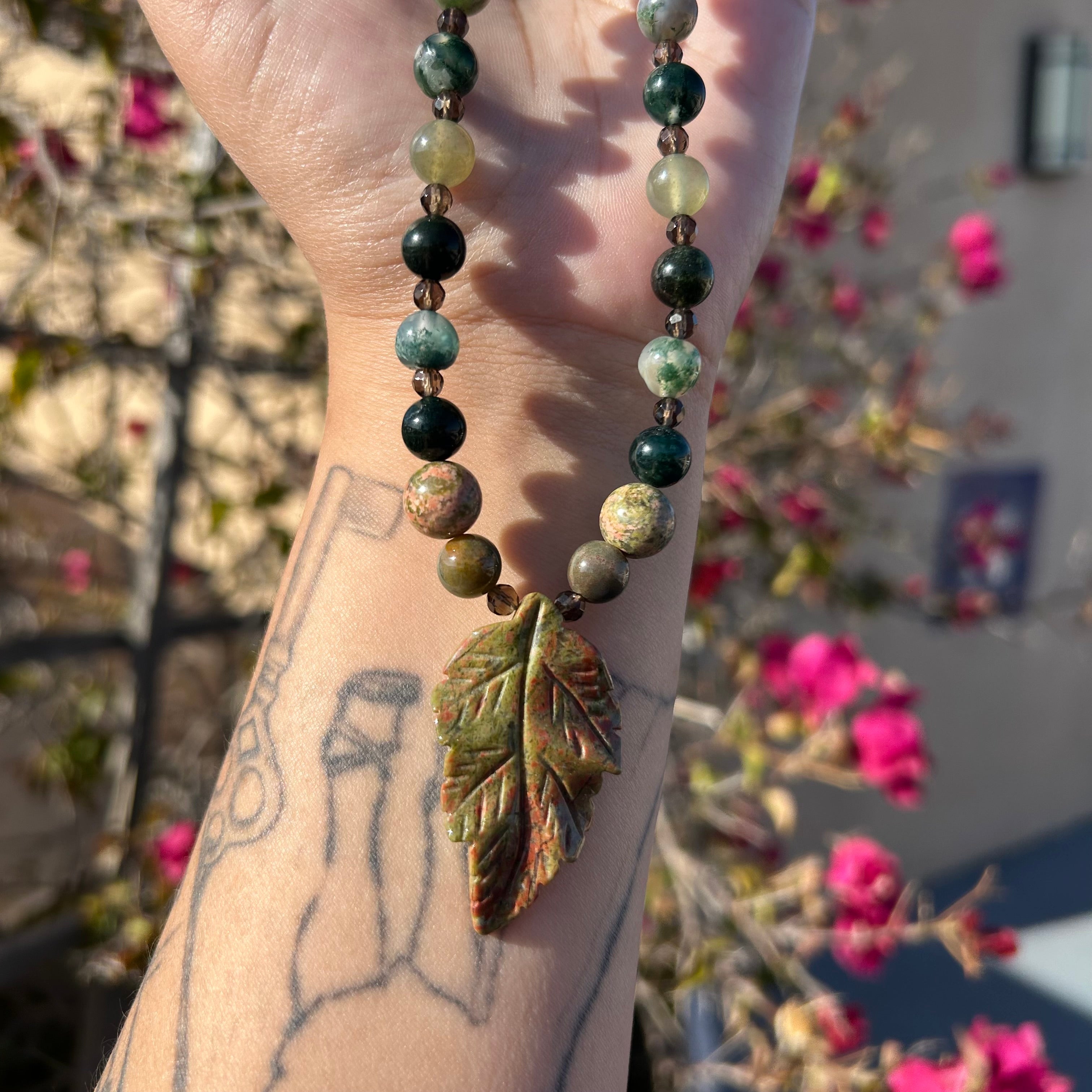 Evergreen Leaf Necklace
