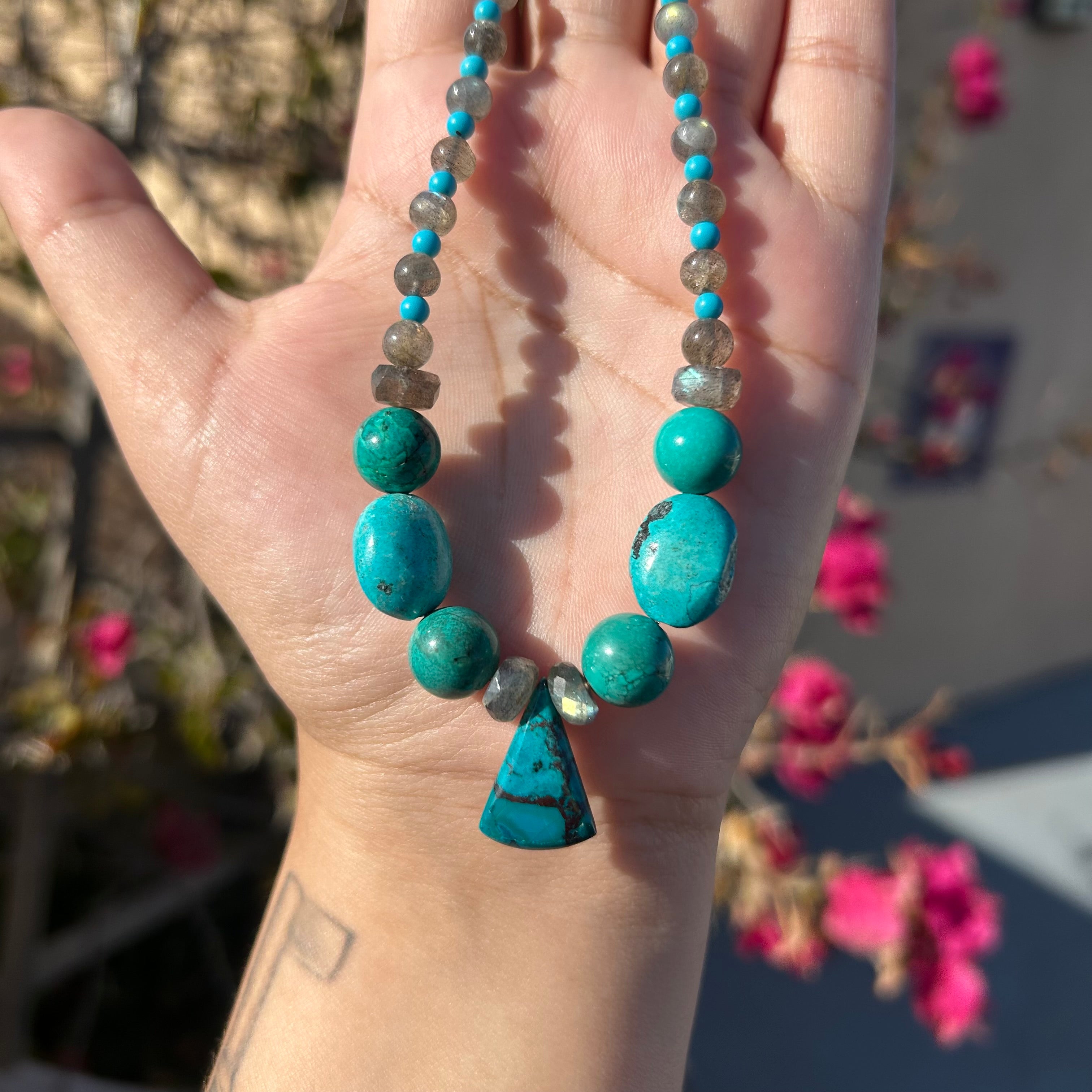 Chrysocolla Athena Necklace