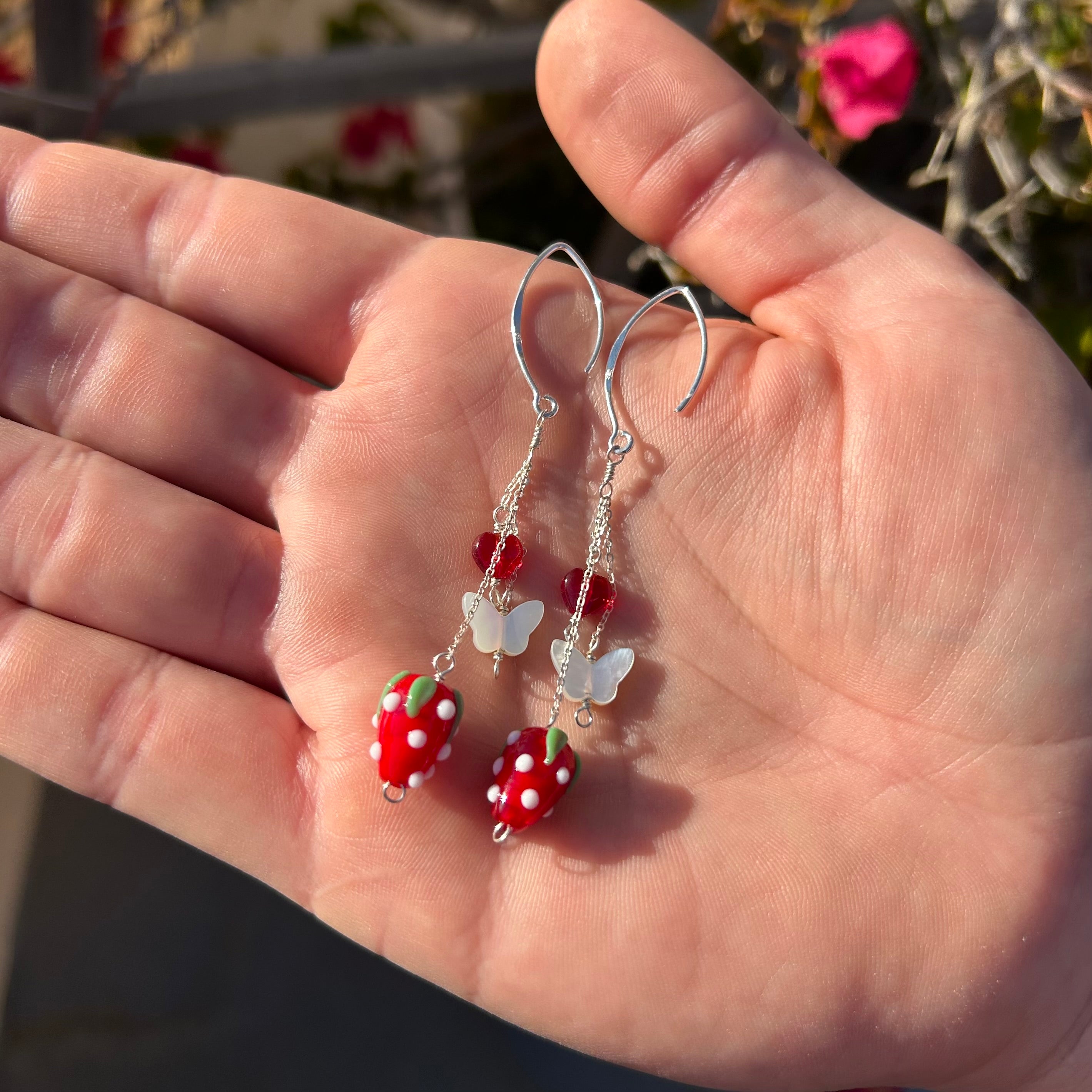 Strawberry Patch Dangle Earrings