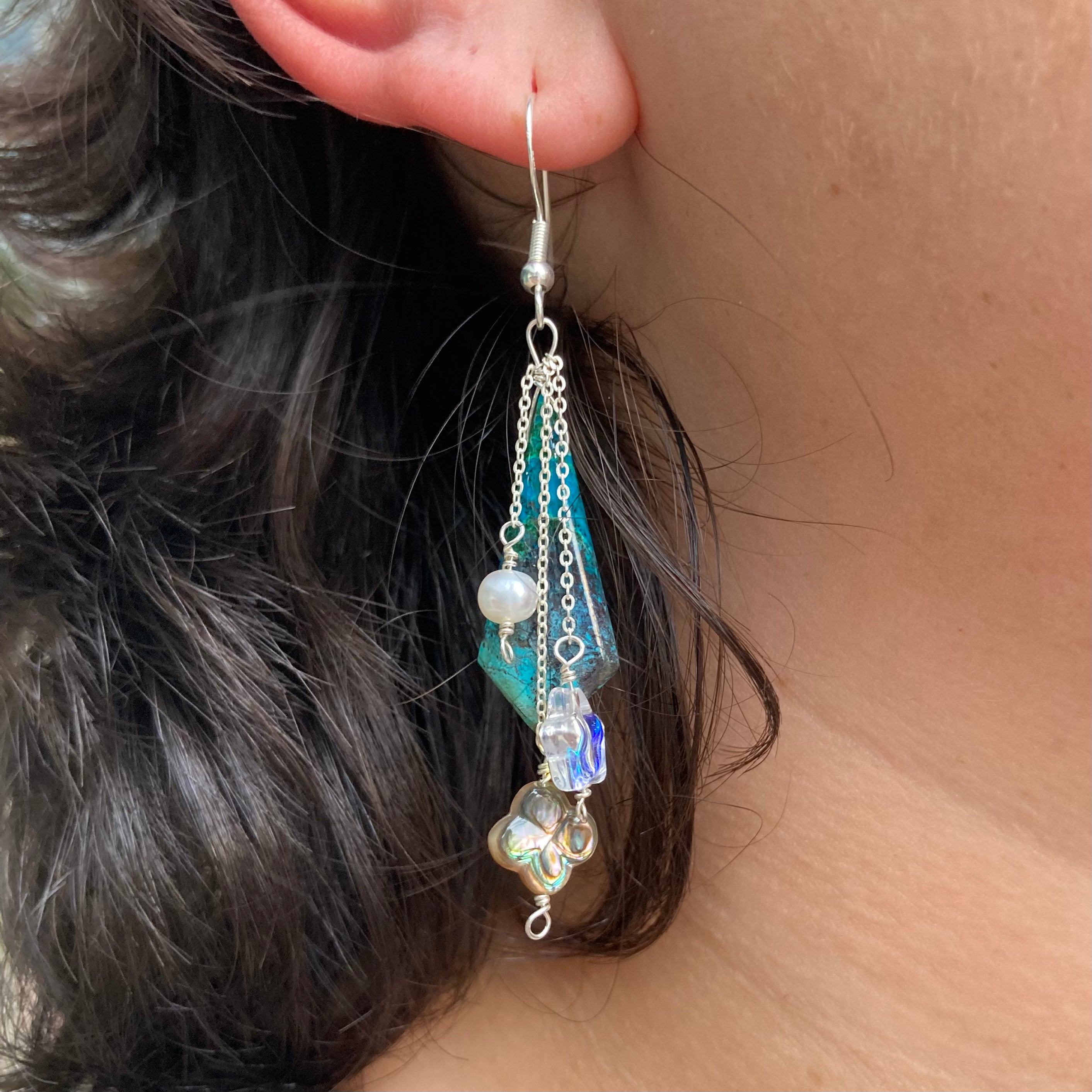 Poseidon Dangle Earrings