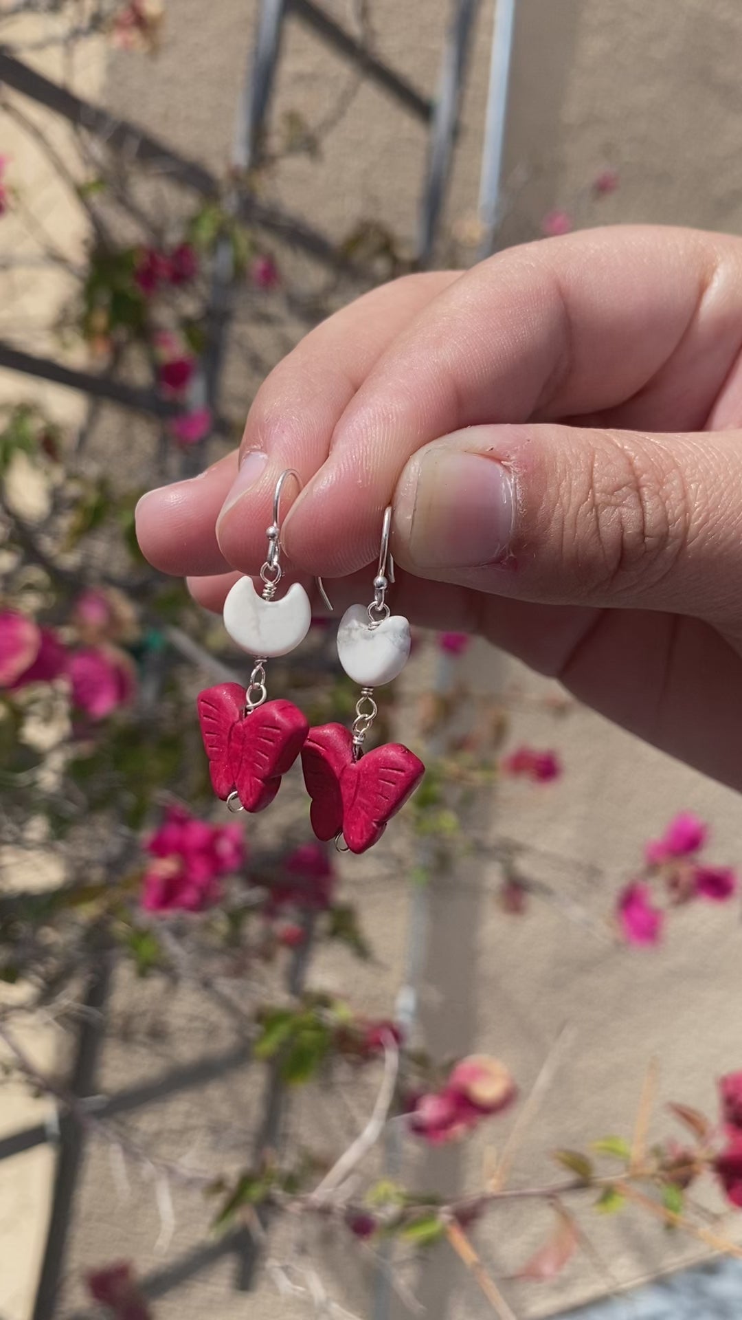 Red Butterfly Earrings