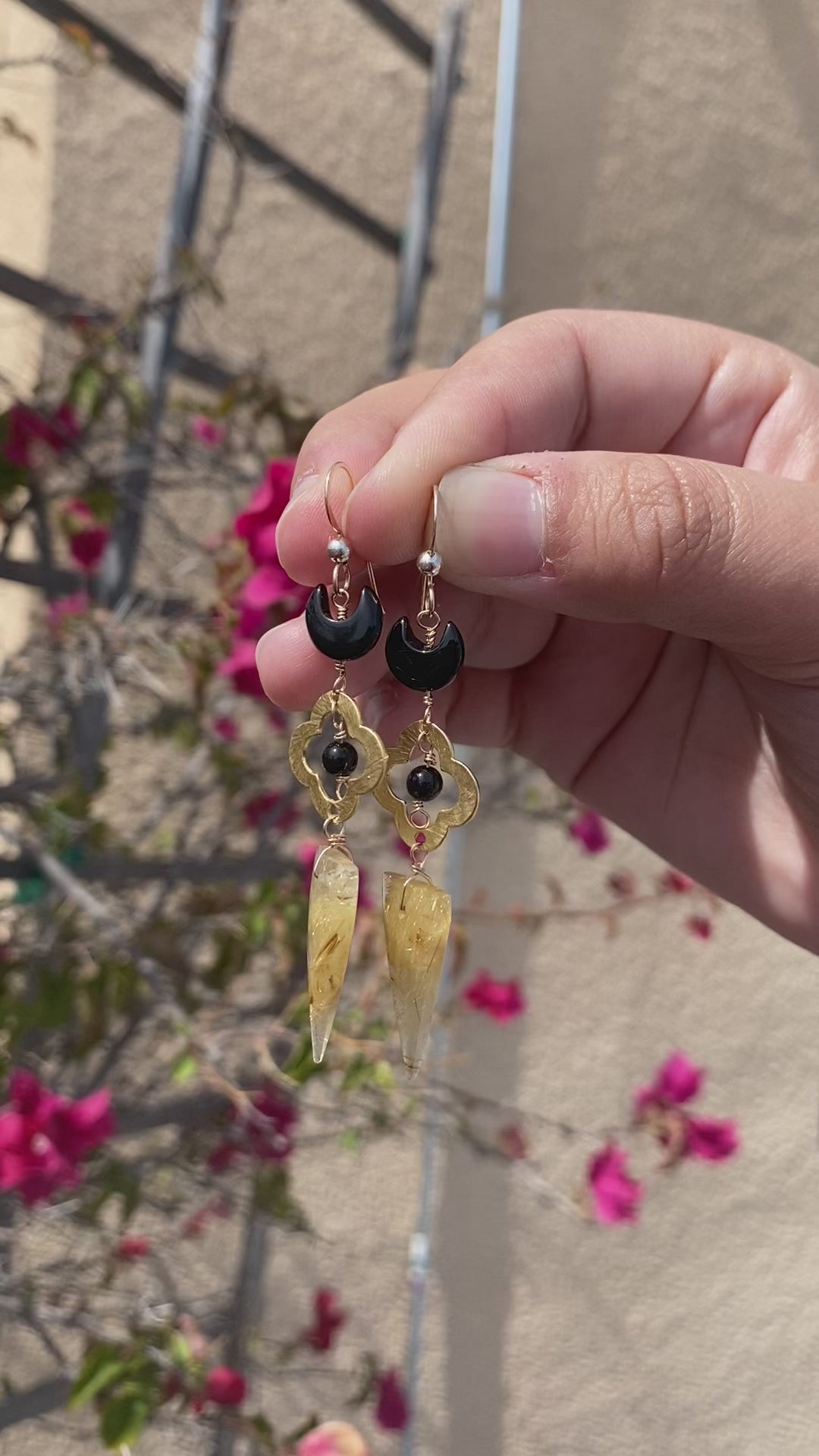 Onyx Goddess Earrings