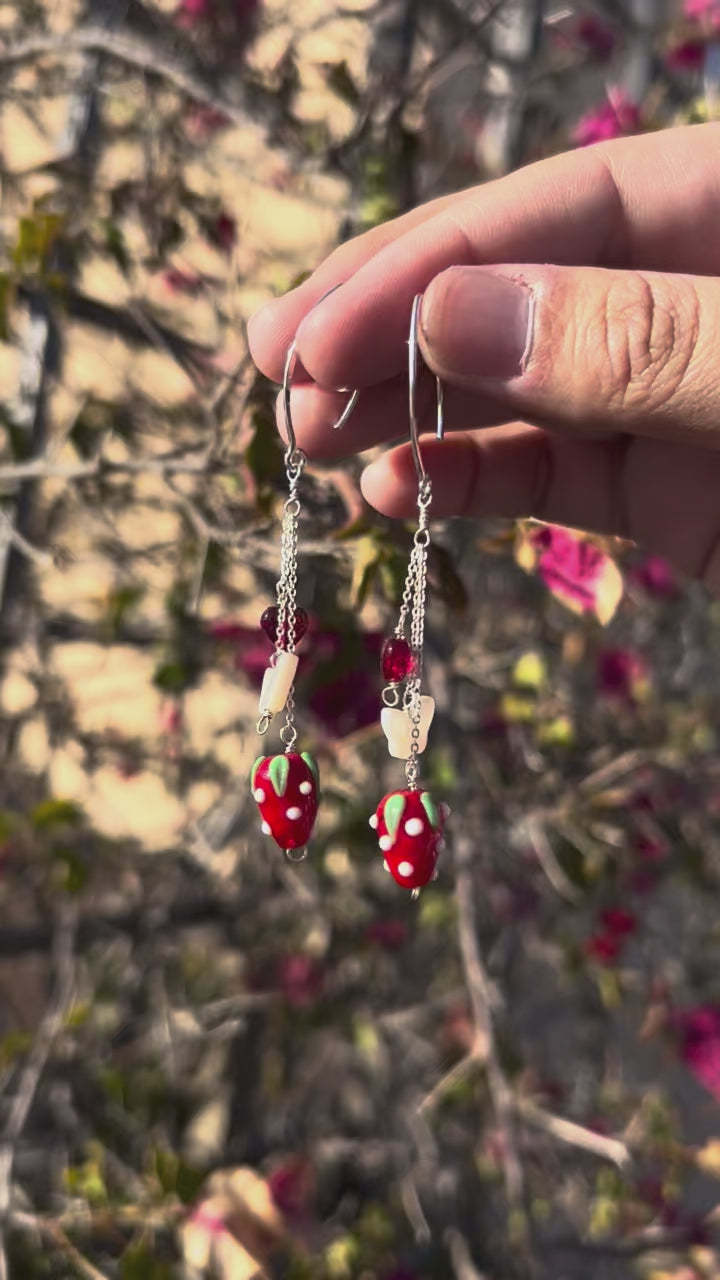 Strawberry Patch Dangle Earrings