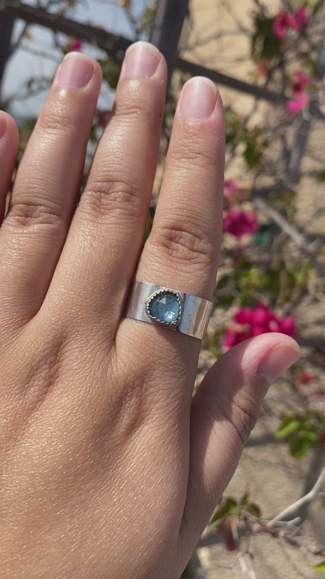 Blue Topaz Ring - Size 11