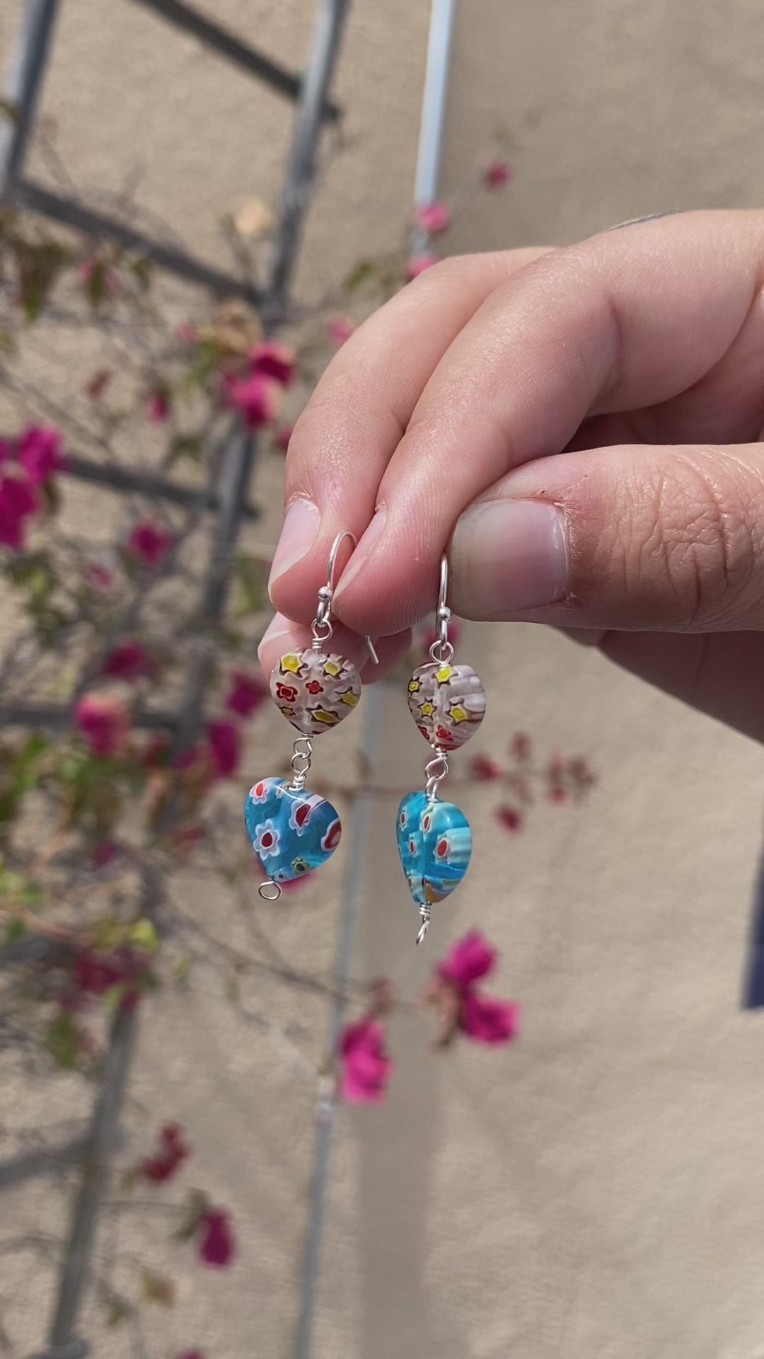 Floral Heart Earrings