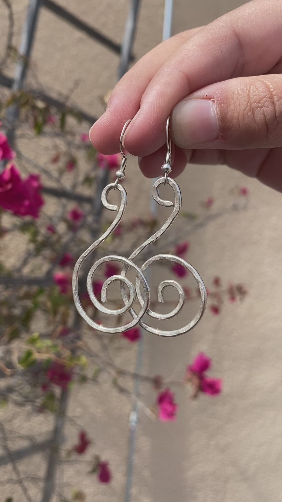 Swirl Hoop Earrings