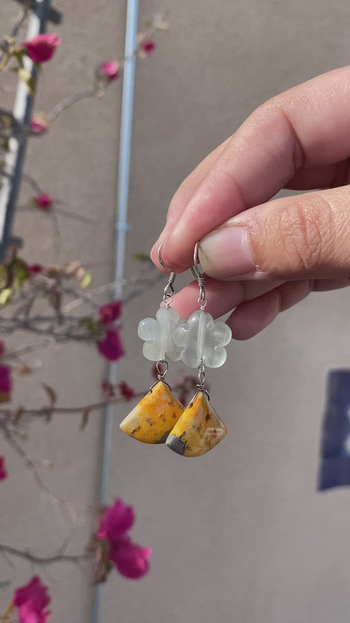 Bumblebee Floral Earrings